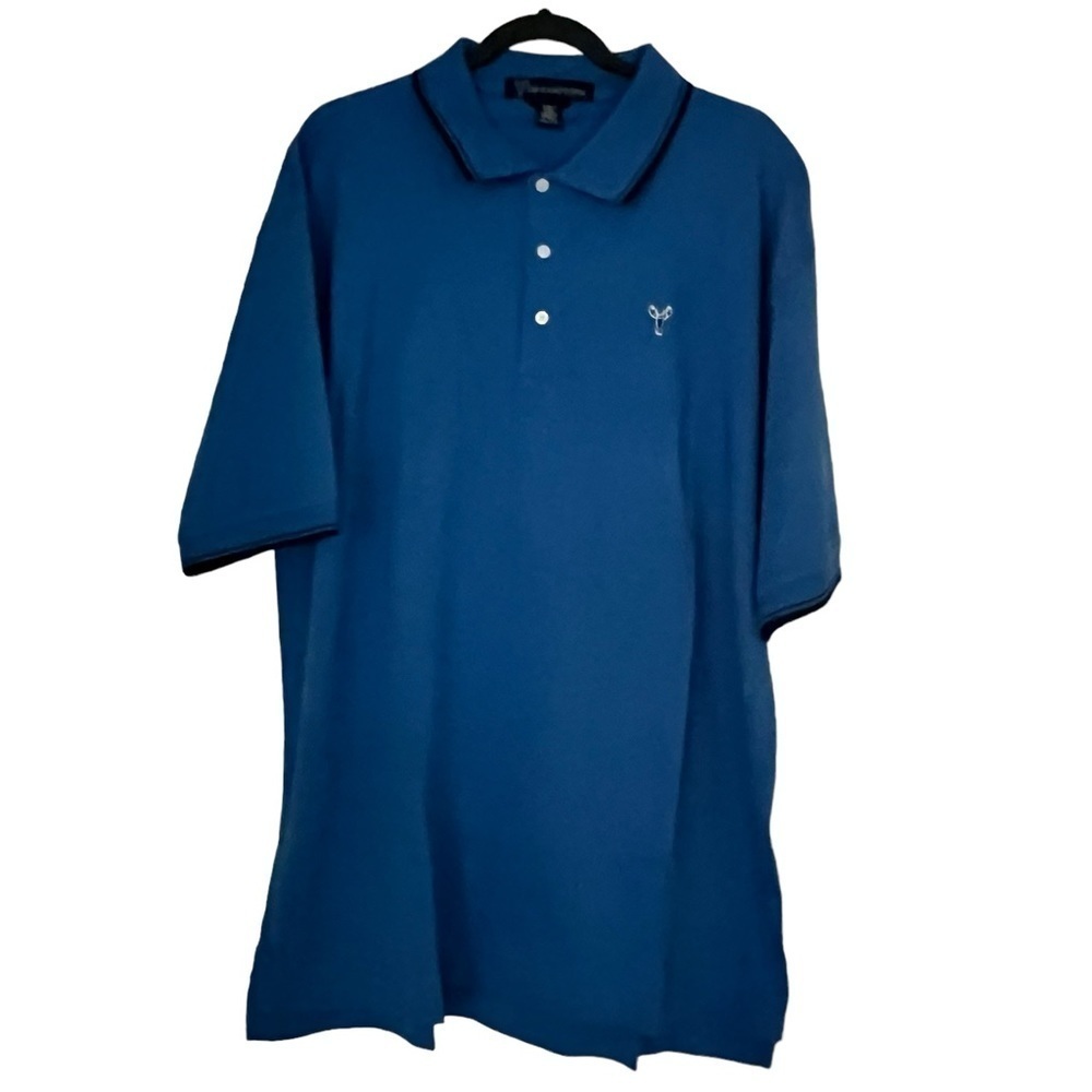 The Hamptons Polo Shirt  Royal Blue Mens Size 2XL NWOT Pima Cotton